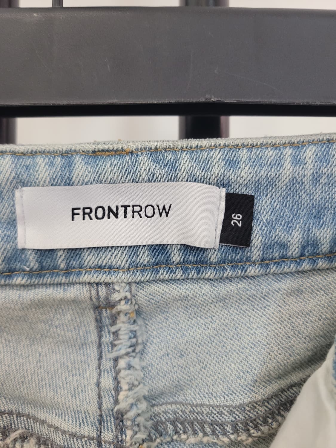 프론트로우 하이라이즈 레귤러핏 데님 청바지 26사이즈 상품이미지9