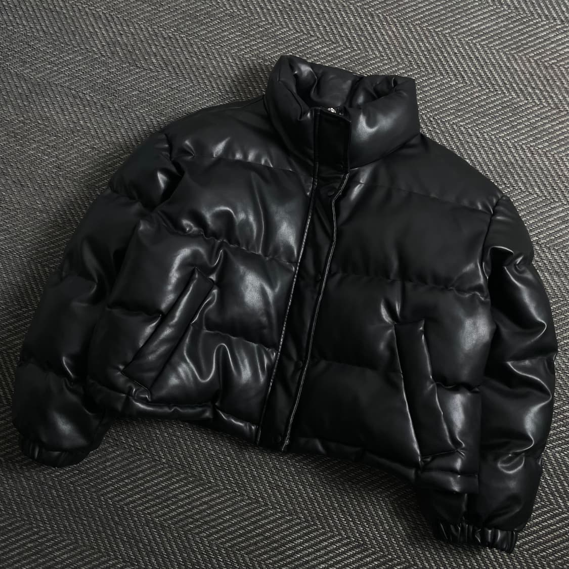 닉앤니콜 우먼스 센슈얼 레더 패딩 점퍼y 4183 상품이미지1