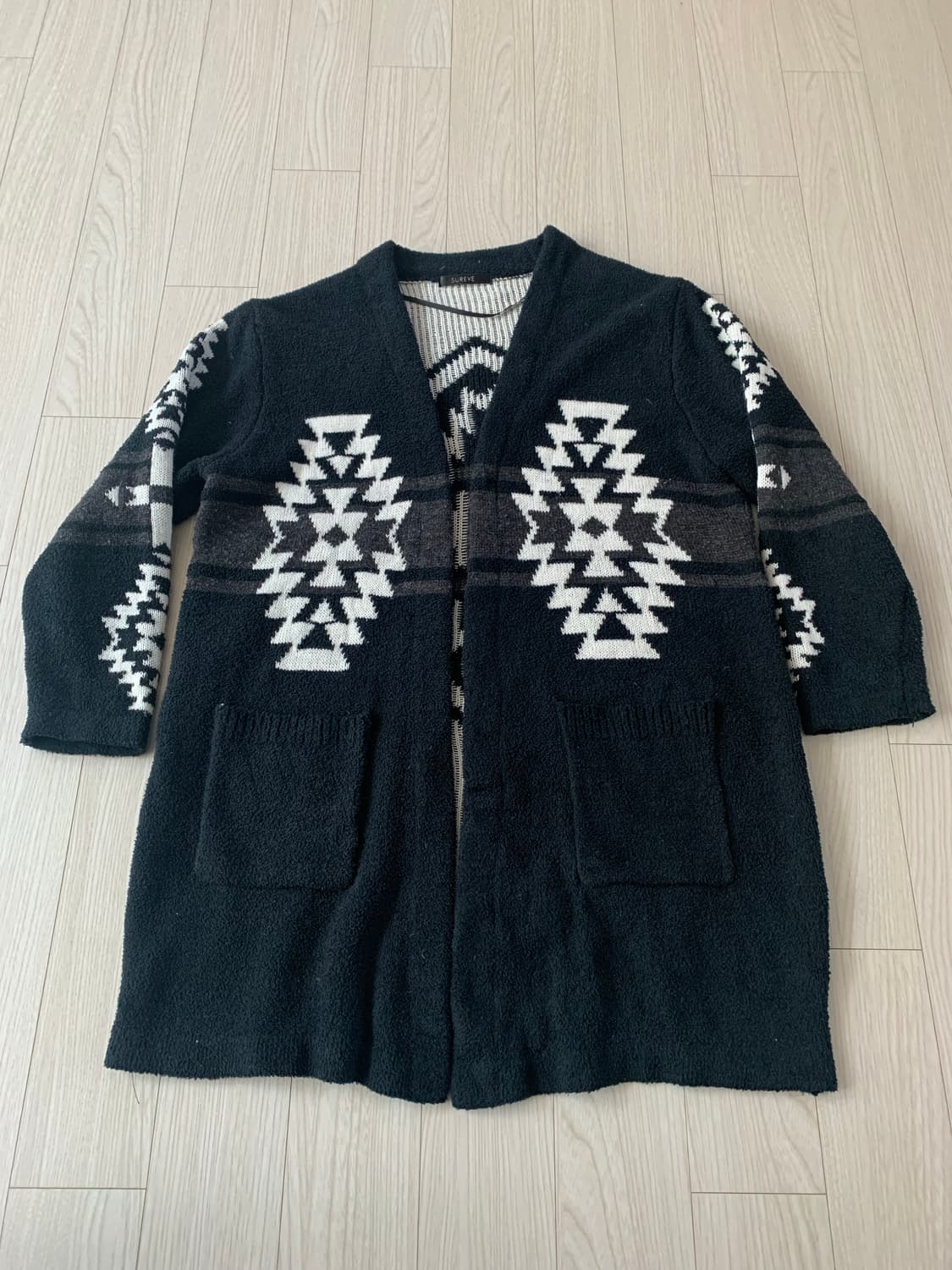 SUR EYE 패턴 니트 가디건 (일본빈티지) 상품이미지1