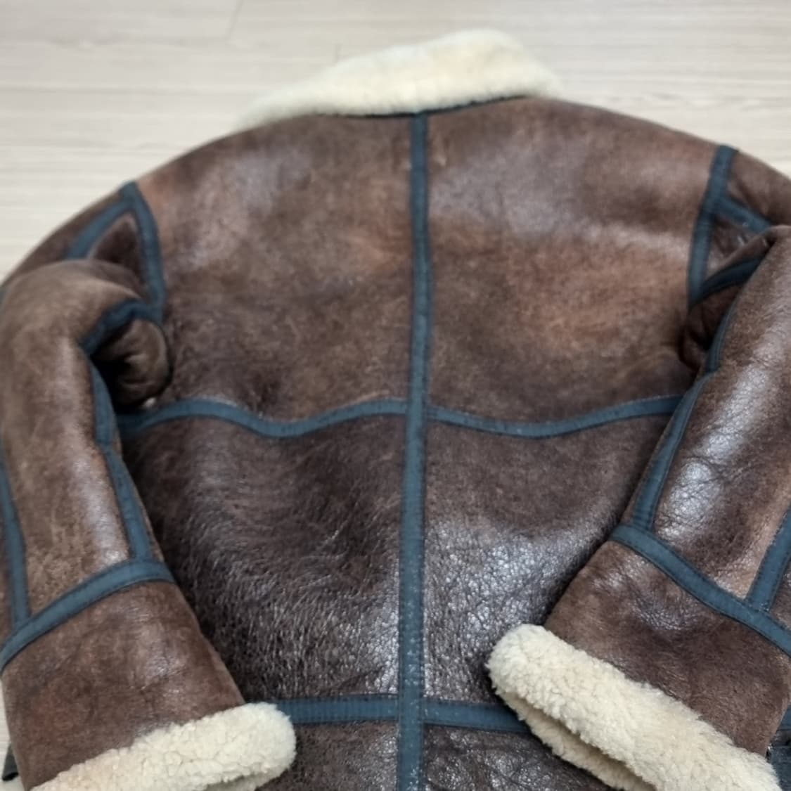 b3 무스탕 천연 양가죽 양털 브라운(100) 상품이미지6