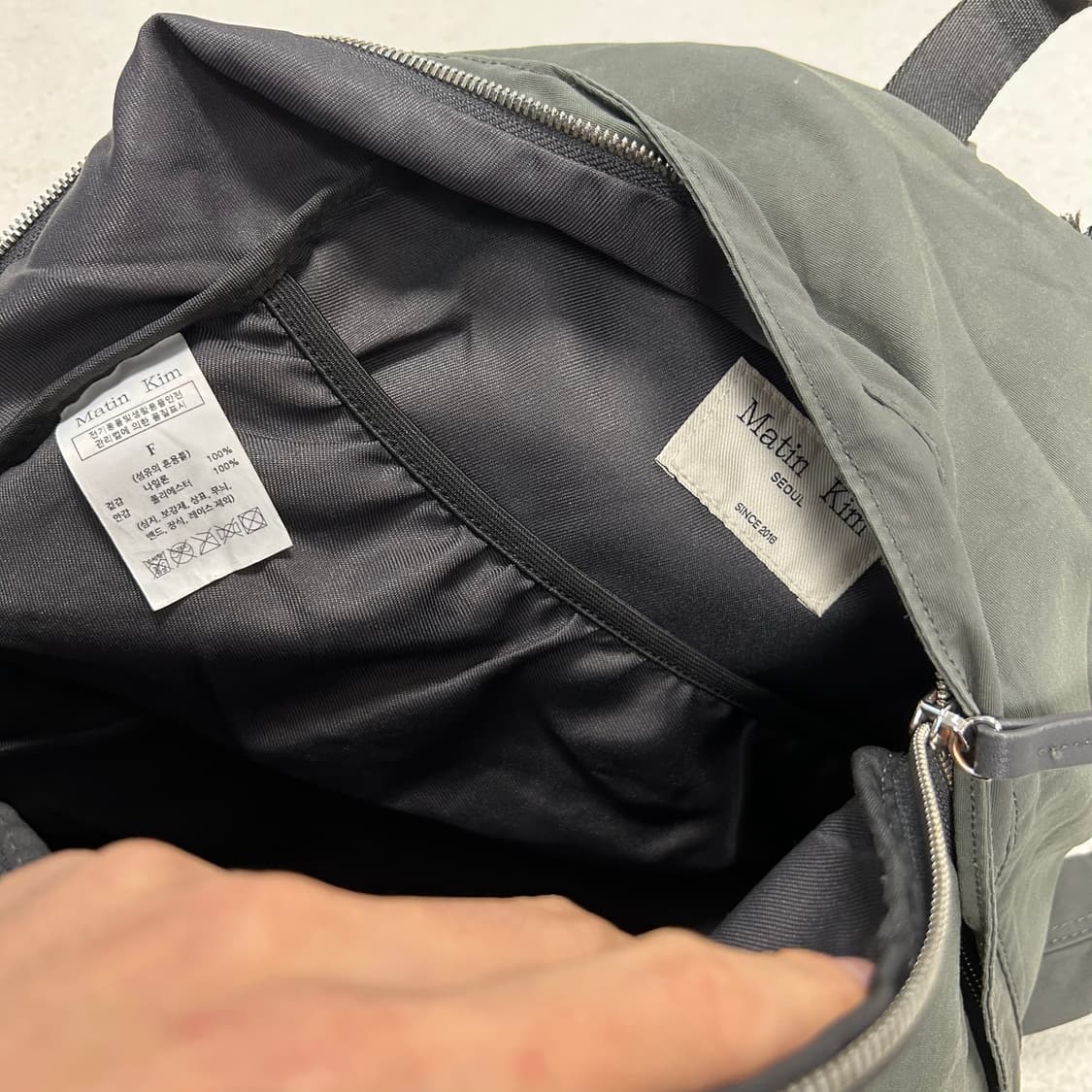 Matin Kim Khaki Backpack  상품이미지5