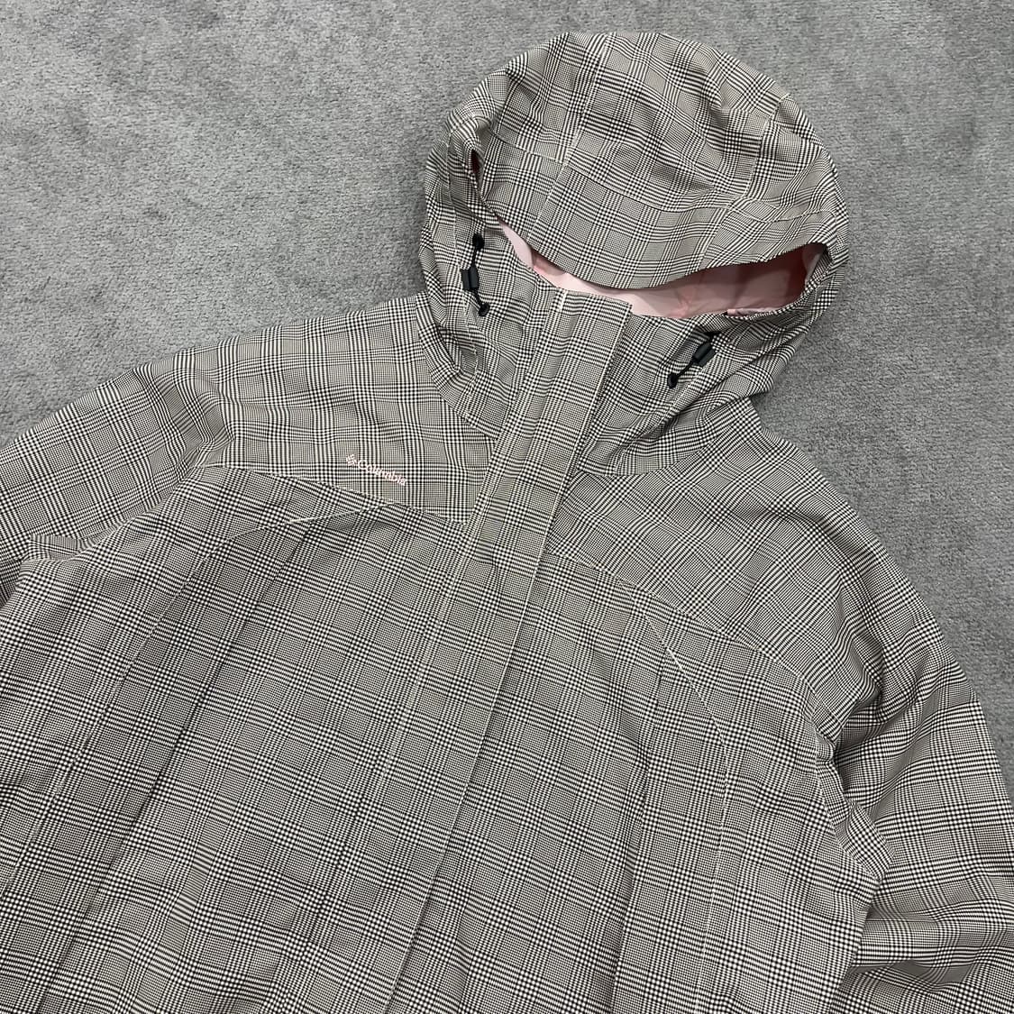 L 컬럼비아 체크 바람막이 상품이미지3