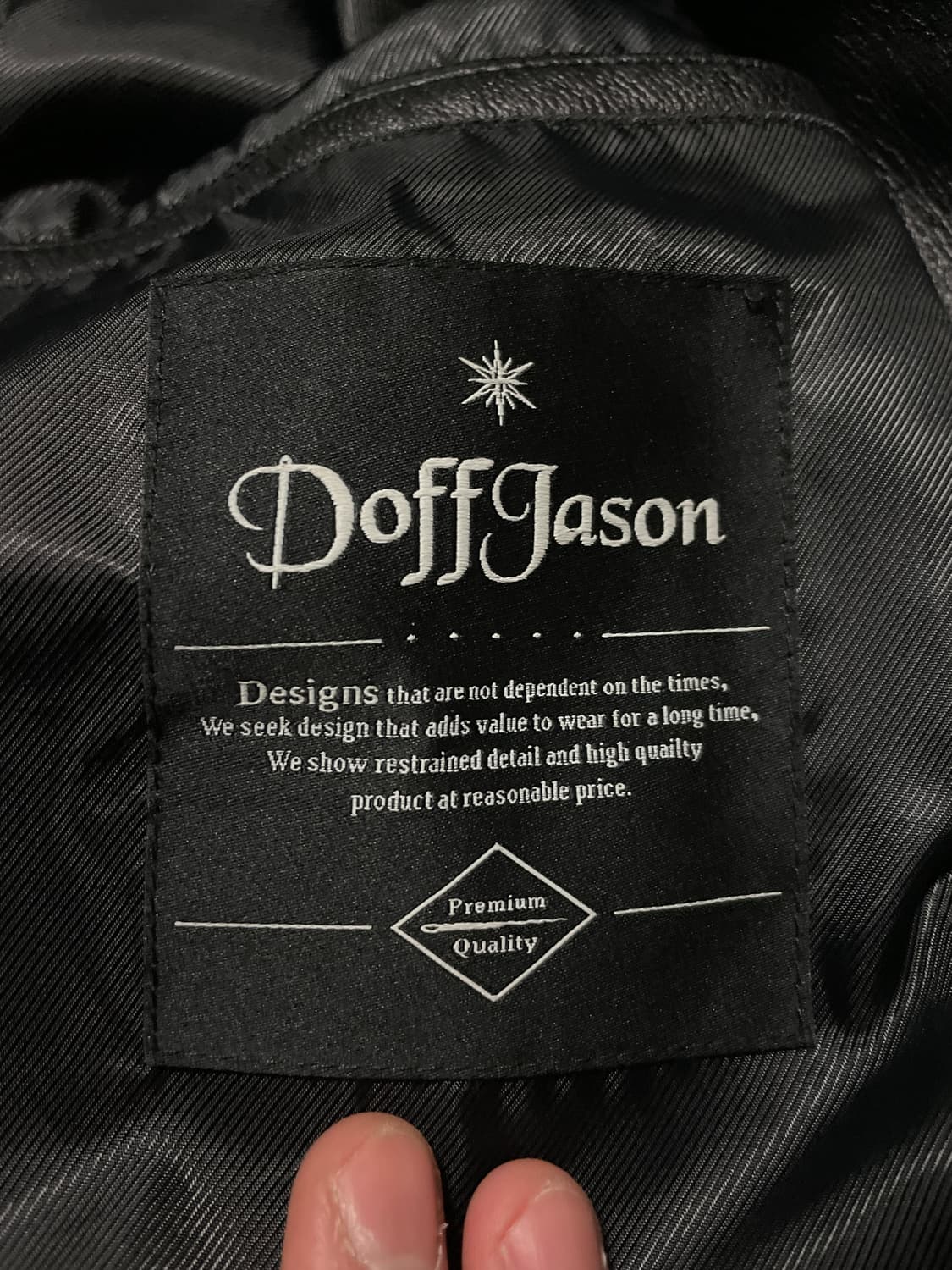 DOFFJASON 도프제이슨 오버핏 램스킨 양가죽 봄버 레더 자켓 상품이미지9