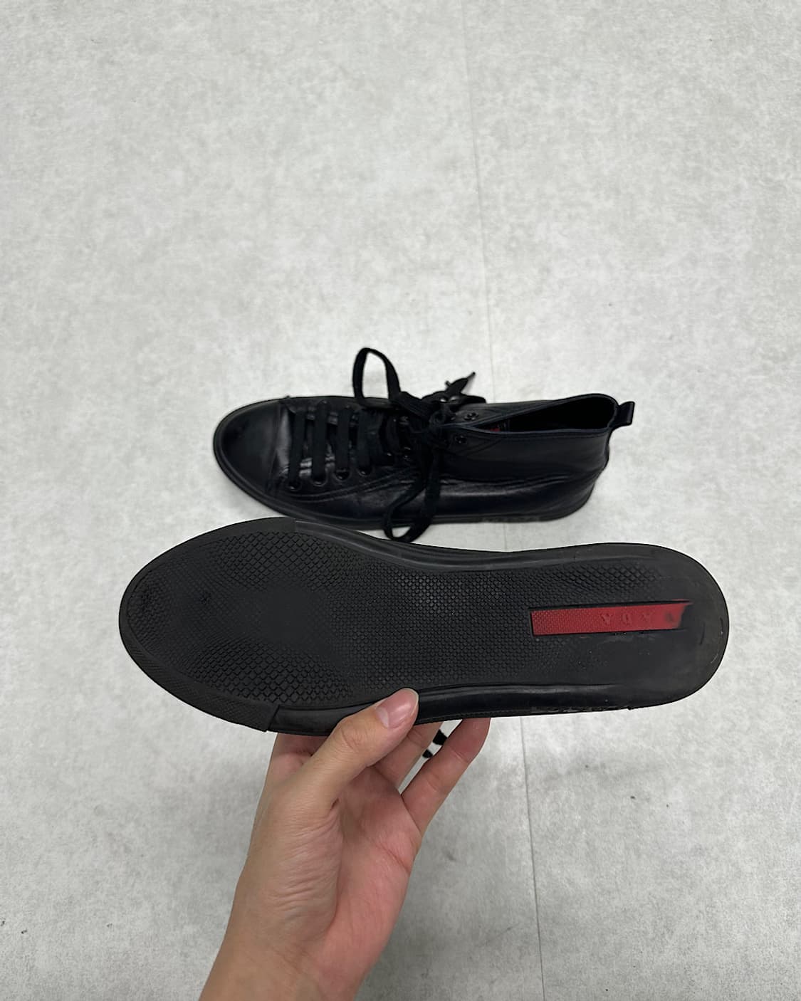 프라다 레더 하이탑  상품이미지9