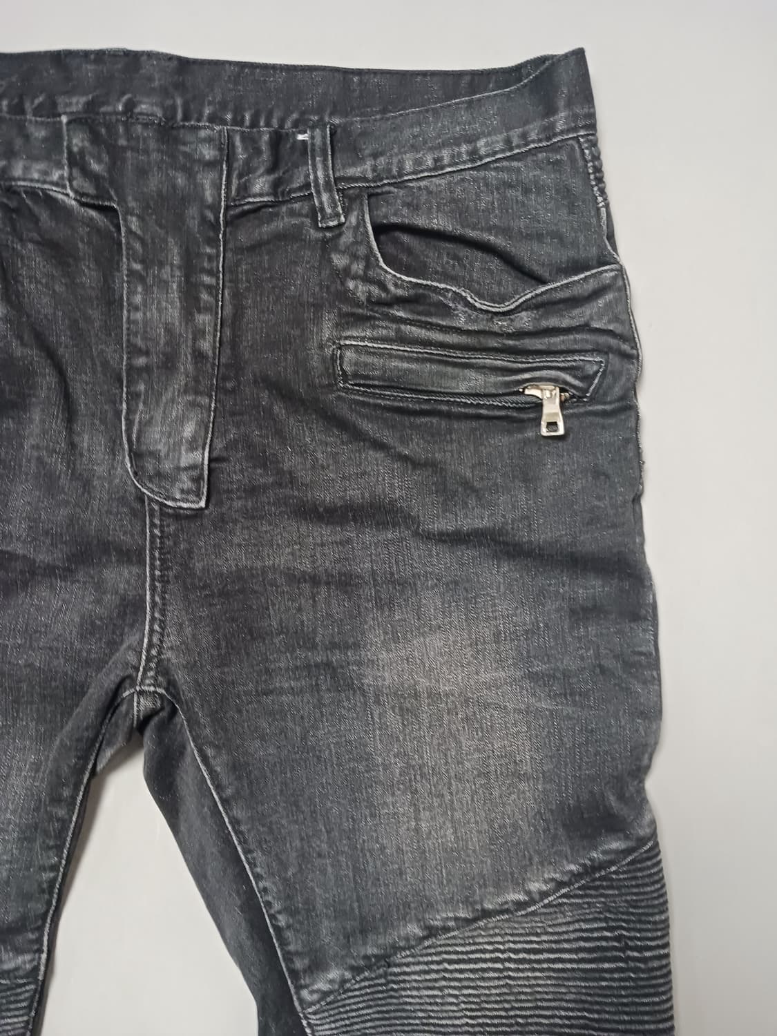 [38] 발망 바이커 블랙진 청바지 상품이미지4