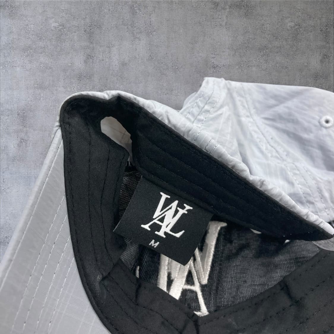 우알롱 스카이 컬러 베이직 로고 폴리 볼캡 상품이미지5