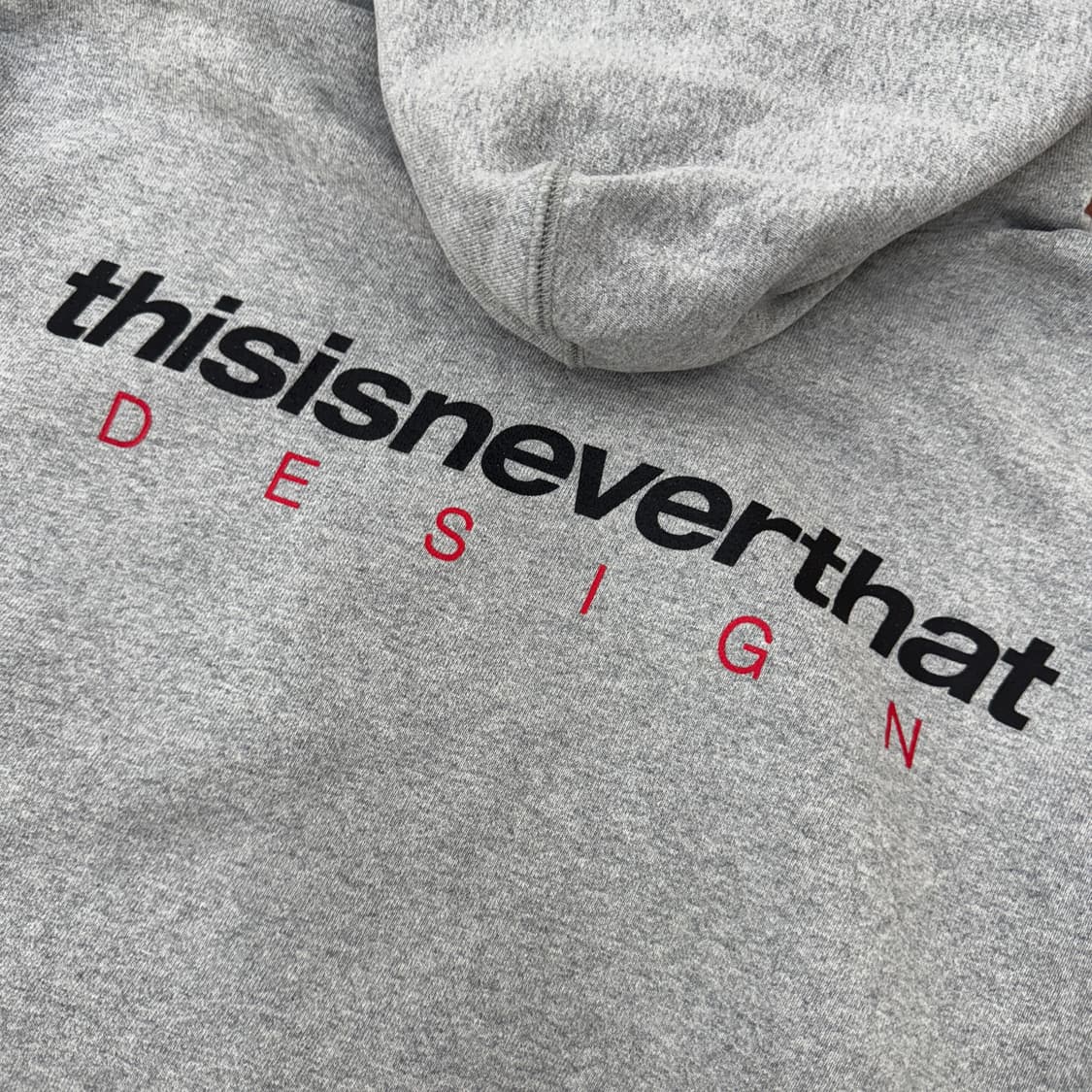 XL 디스이즈네버댓 디네댓 그레이 후드 티셔츠  . 상품이미지4