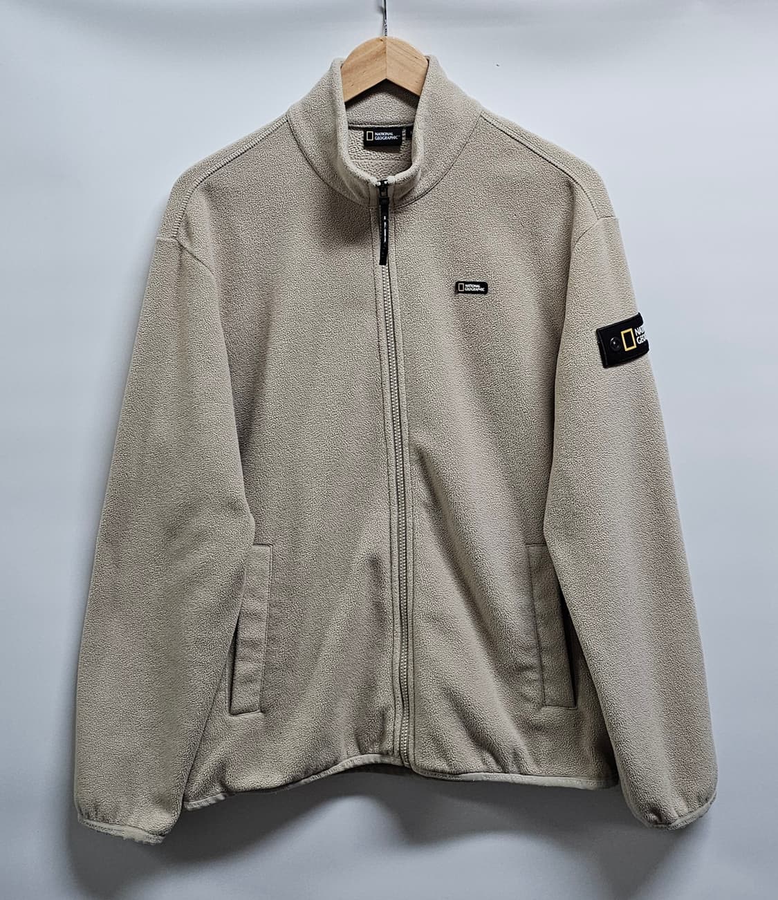 내셔널지오그래픽 베이지색 플리스 자켓 M 상품이미지1