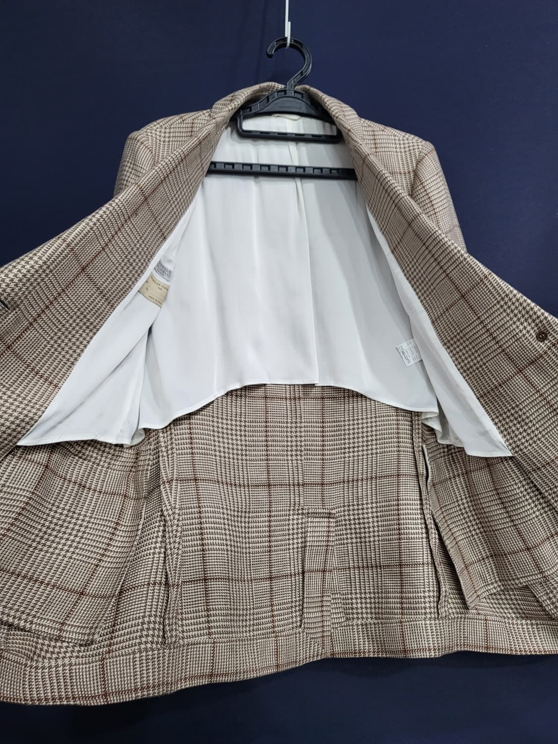 브루넬로 쿠치넬리 마100% 하운드투스 체크자켓 상품이미지6