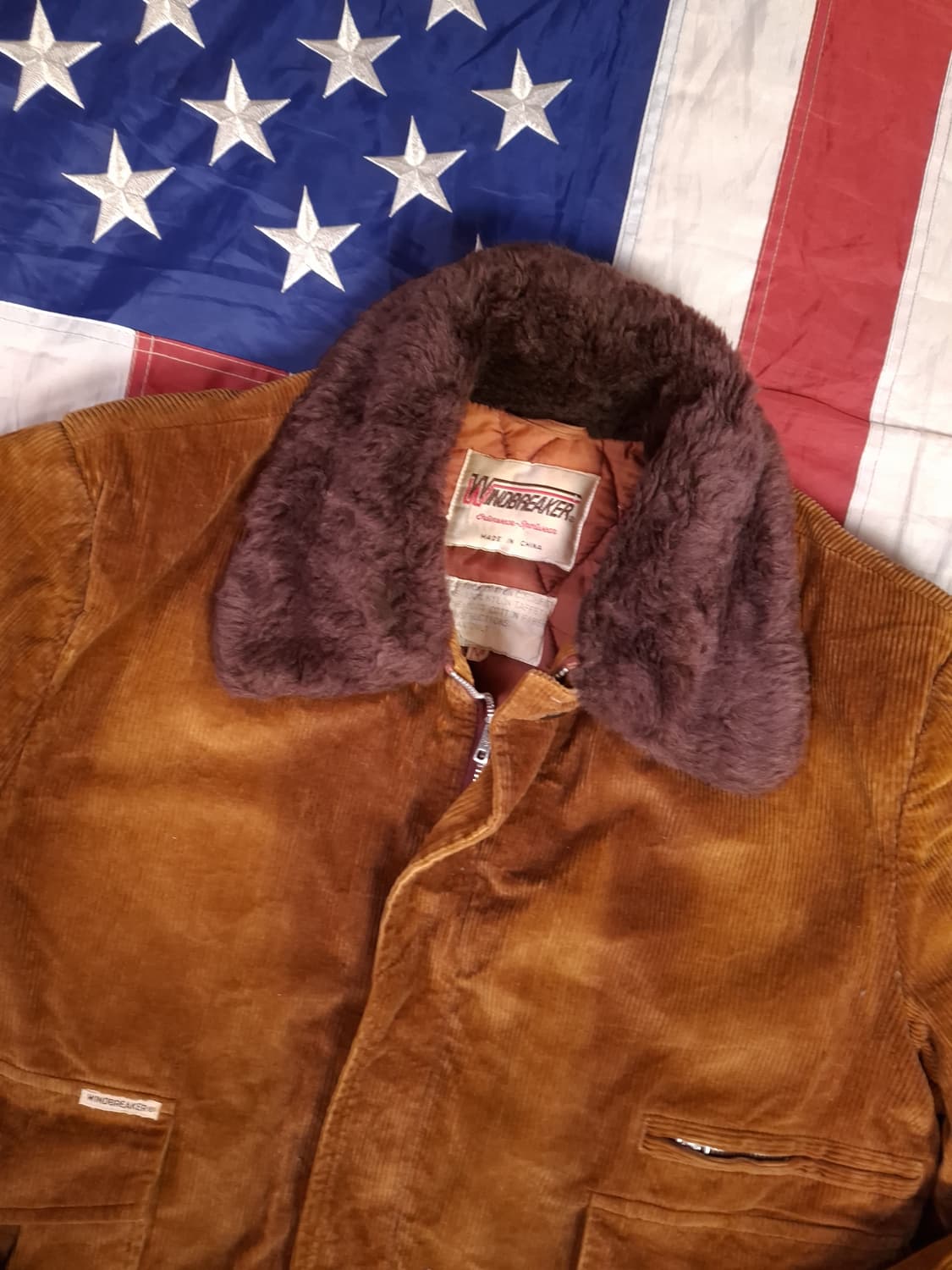 빈티지 80's 코듀로이 밀리터리 항공점퍼 상품이미지2