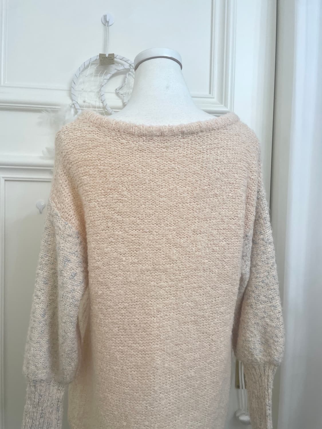 coral pearl point sleeve glitter lovely 상품이미지4