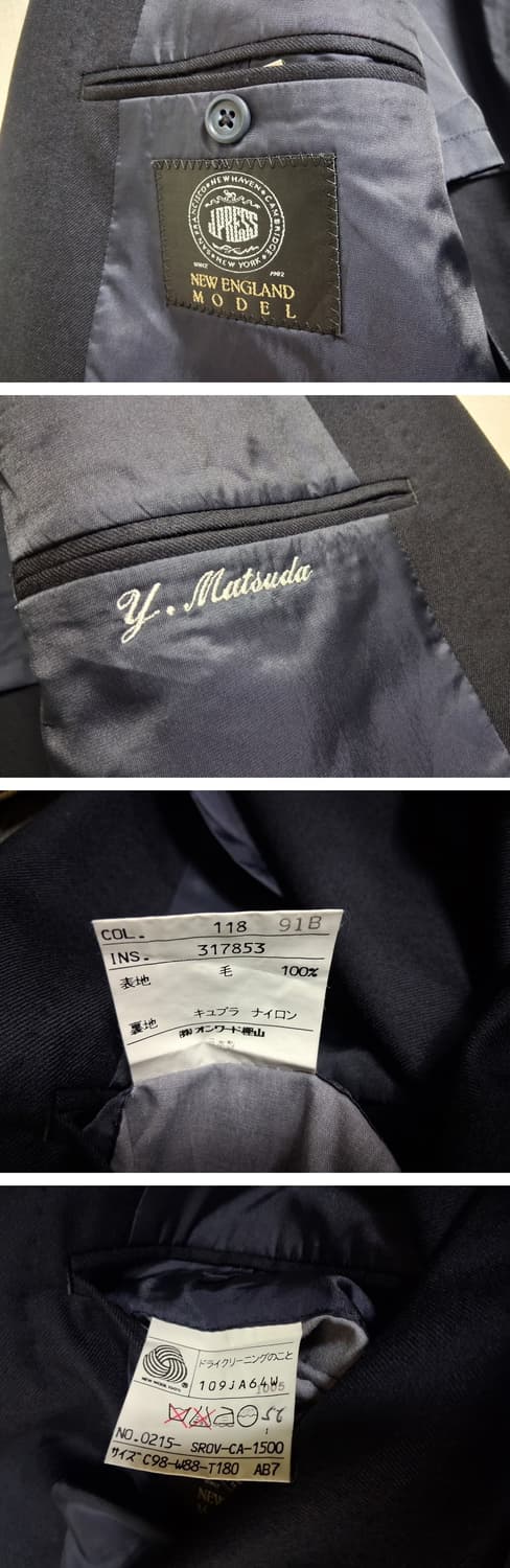 JPRESS 남성 순모 울 정장쟈켓 추동 남성100
 상품이미지7