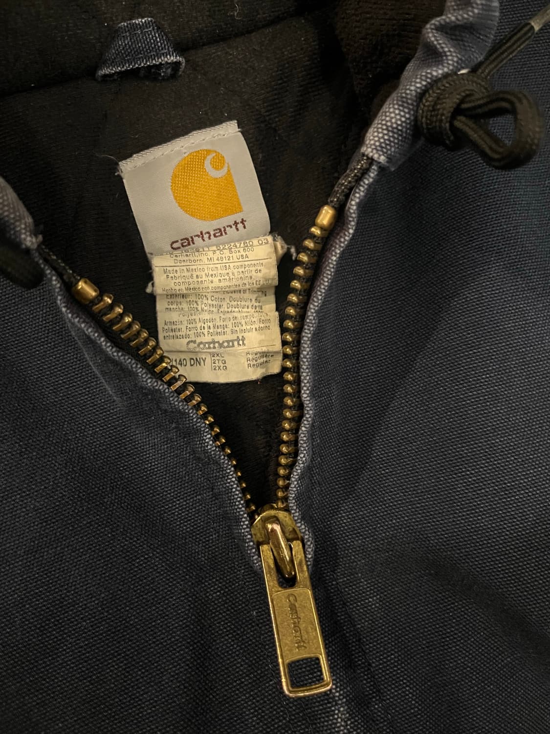 빈티지 칼하트 엑티브자켓 네이비 상품이미지4