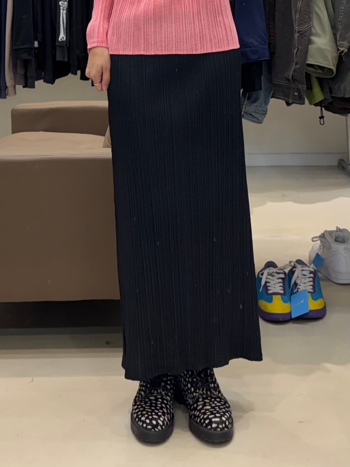 플리츠 플리즈 롱 스커트 상품이미지8