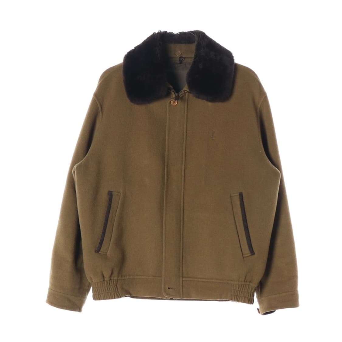 YSL 입생로랑 뿌르옴므 퍼 카라 울 누빔 자켓 M 상품이미지1