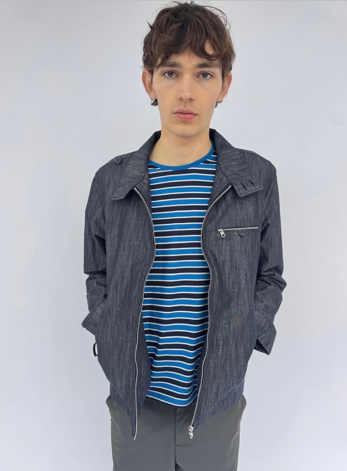 [S,M,L]팔로마울 Floubet 스트라이프 티셔츠/블루 상품이미지8