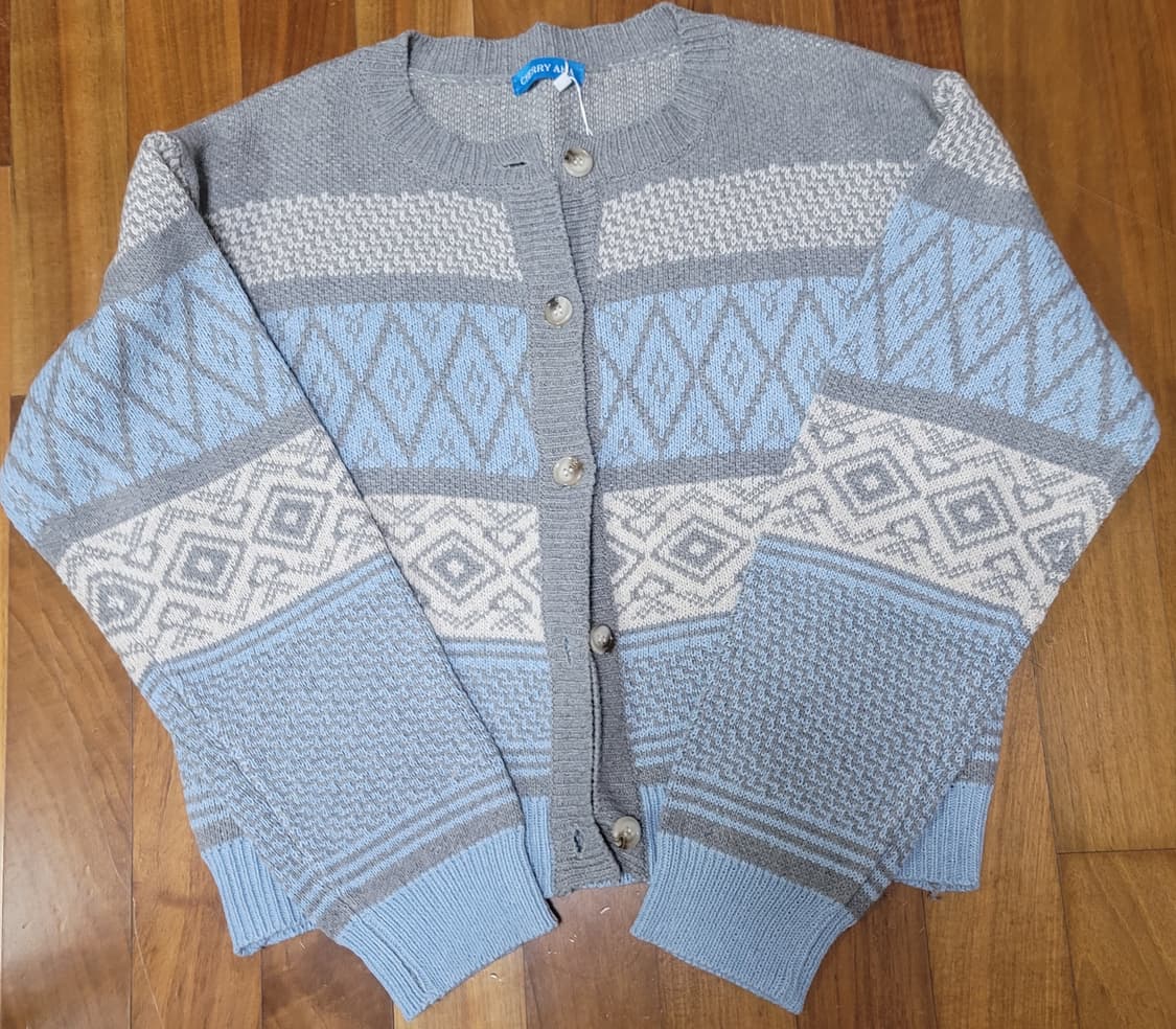 노르딕 패턴 니트 가디건 상품이미지1