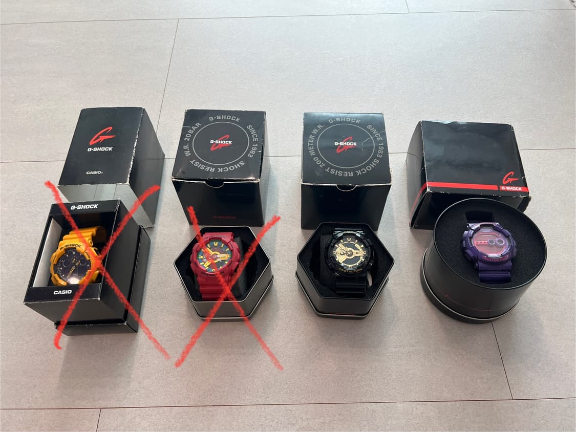 지샥 G-Shock 2가지 판매합니다 상품이미지1