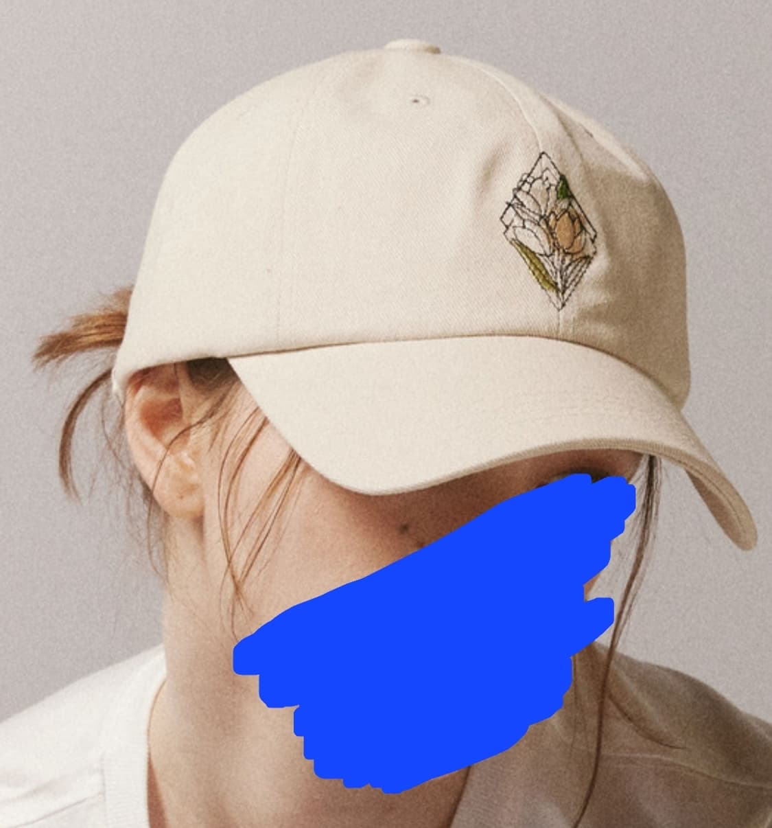 크리스틴 플라워 볼캡 모자 상품이미지1
