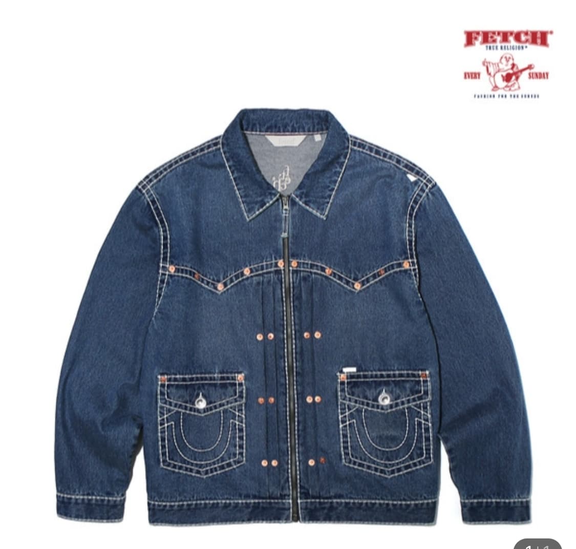 트루릴리전 X 패치 데님자켓 M 상품이미지2