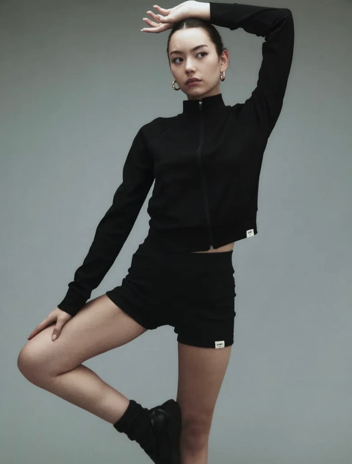 [새상품, 택ㅇ] 글로니 g classic rib shorts 블랙 M 상품이미지1