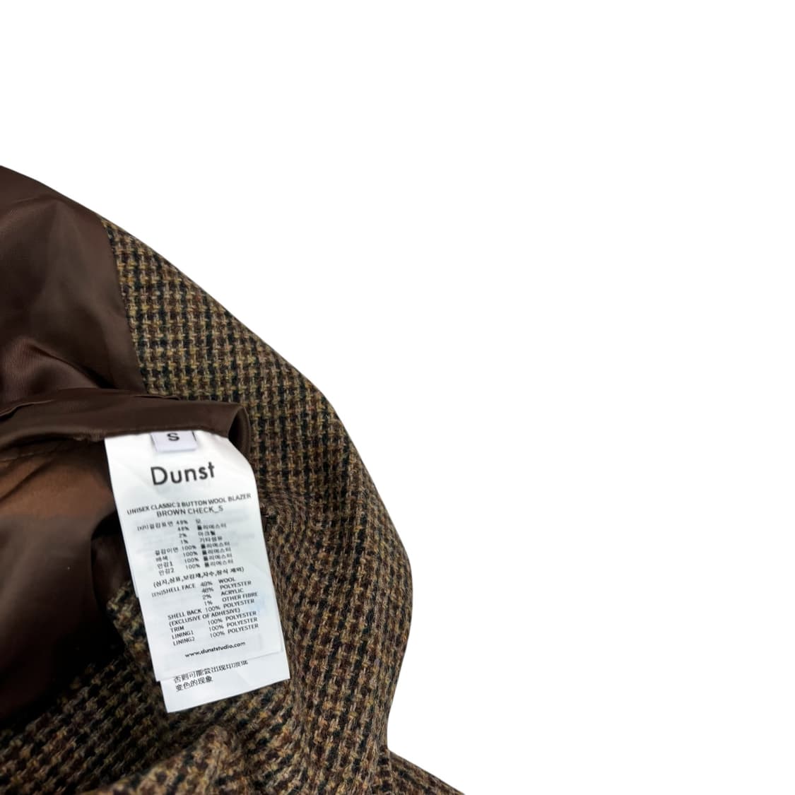 던스트 유니섹스 클래식 2버튼 울 블레이저 상품이미지4