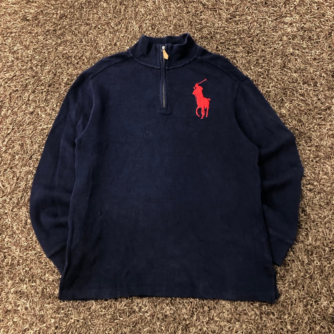 폴로 랄프로렌 걸스 빅포니 반집업 니트 상품이미지1