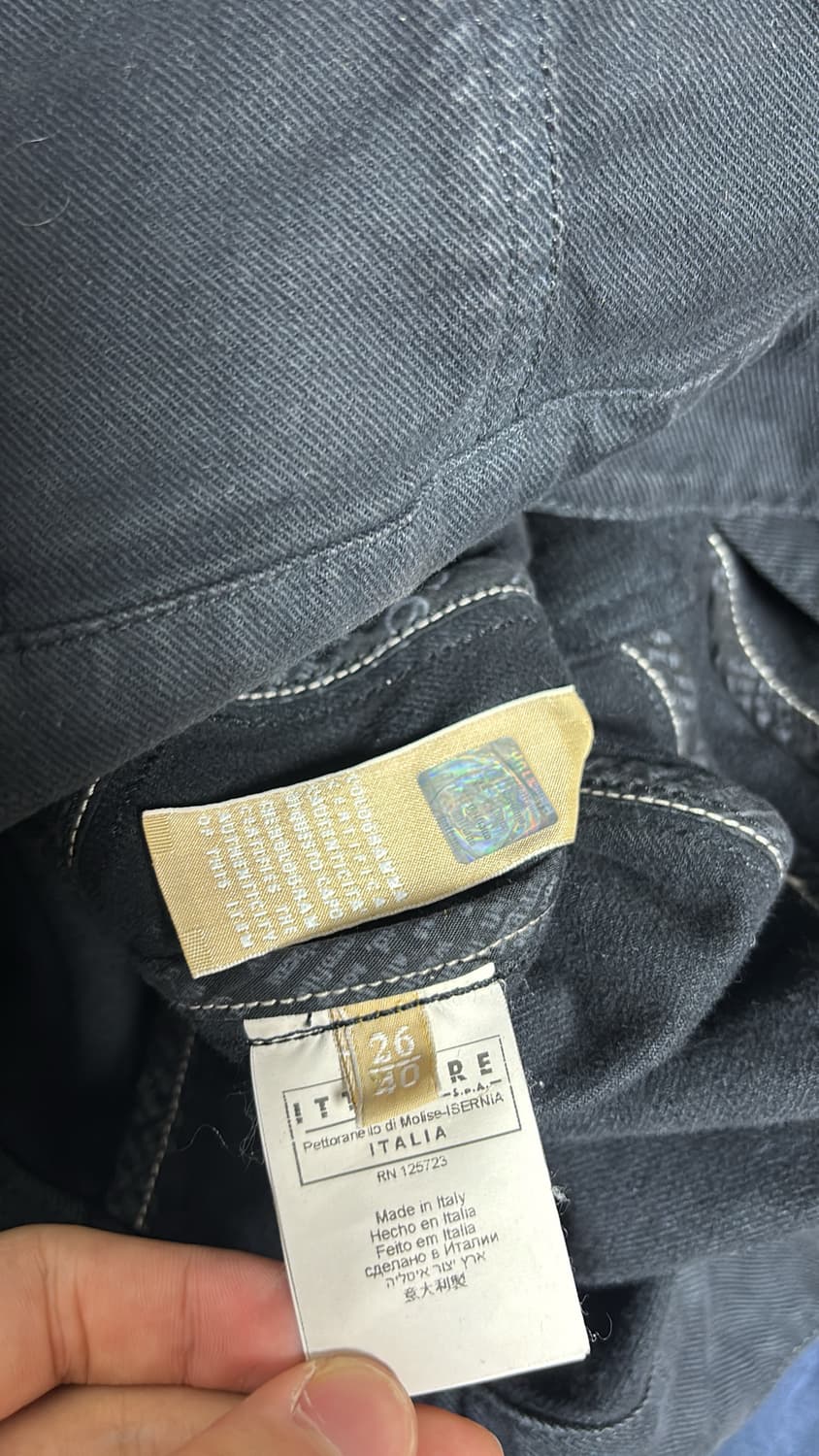 존갈리아노 데님 트커러 큐빅 자켓 40사이즈 상품이미지5