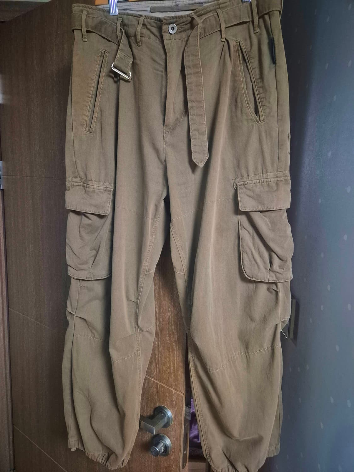 4) 폴리테루 벨티드 카고 딥베이지  상품이미지2