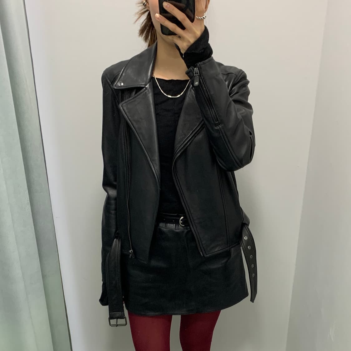 마시모 두띠 양가죽 라이더 자켓 상품이미지2