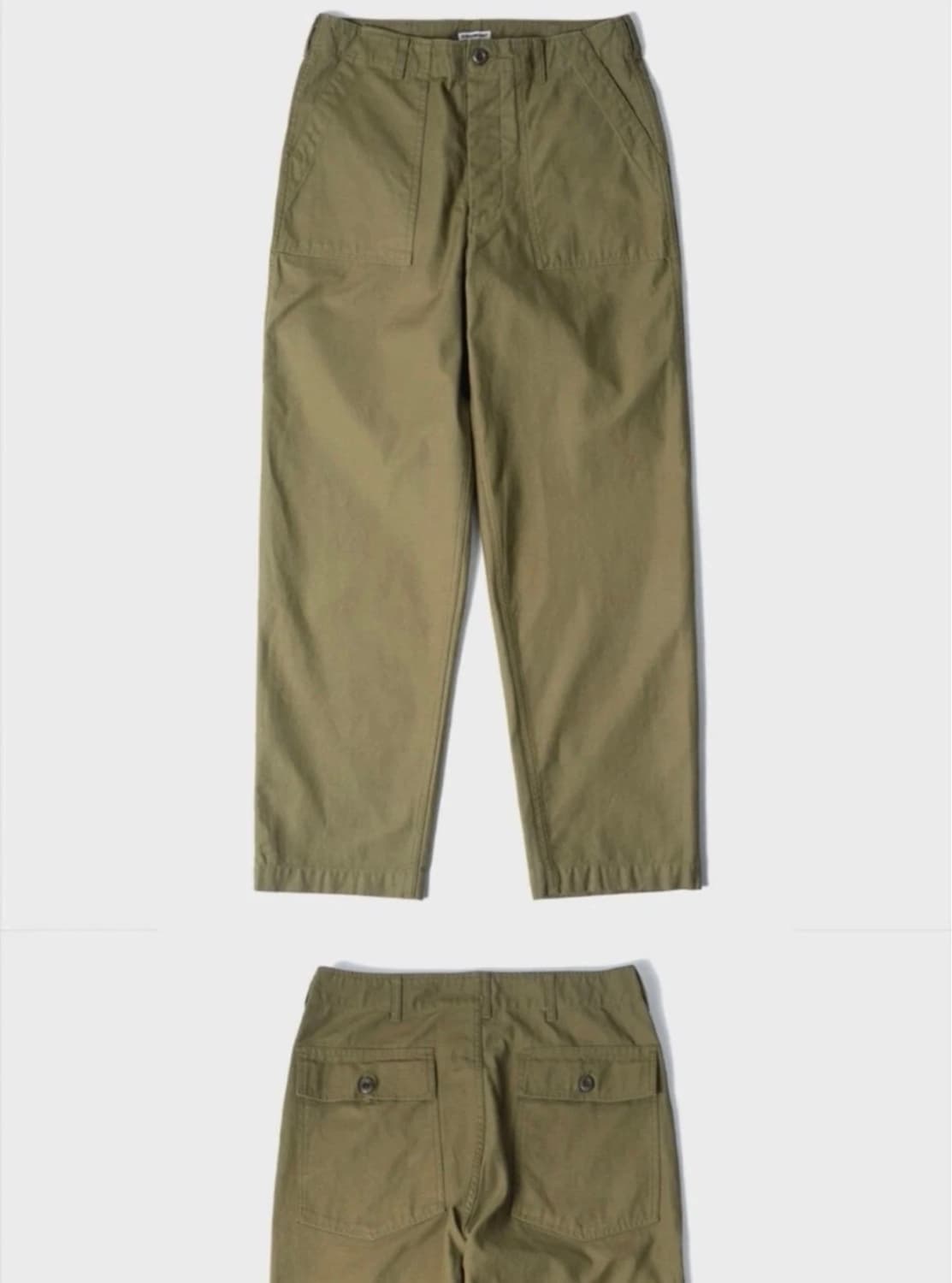 슬릭앤이지 베이커 퍼티그 팬츠 올리브 3 상품이미지1