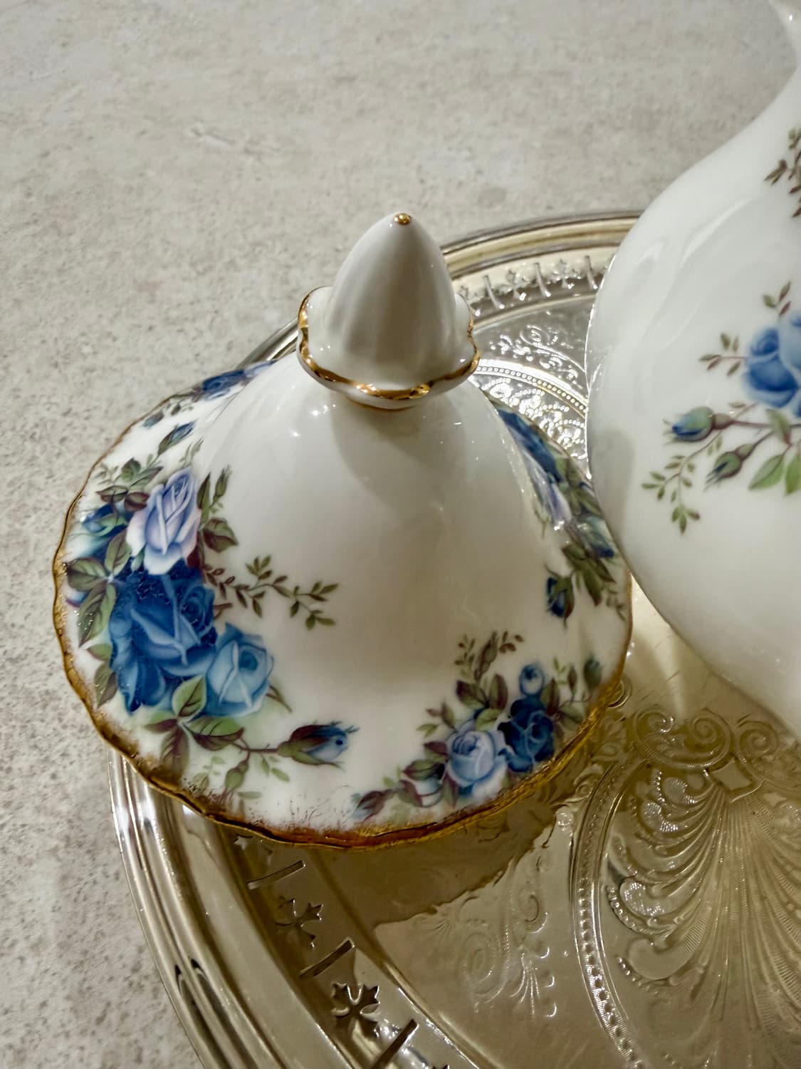 영국 Royal Albert 문라이트 로즈(Moonlight Rose티팟 상품이미지3