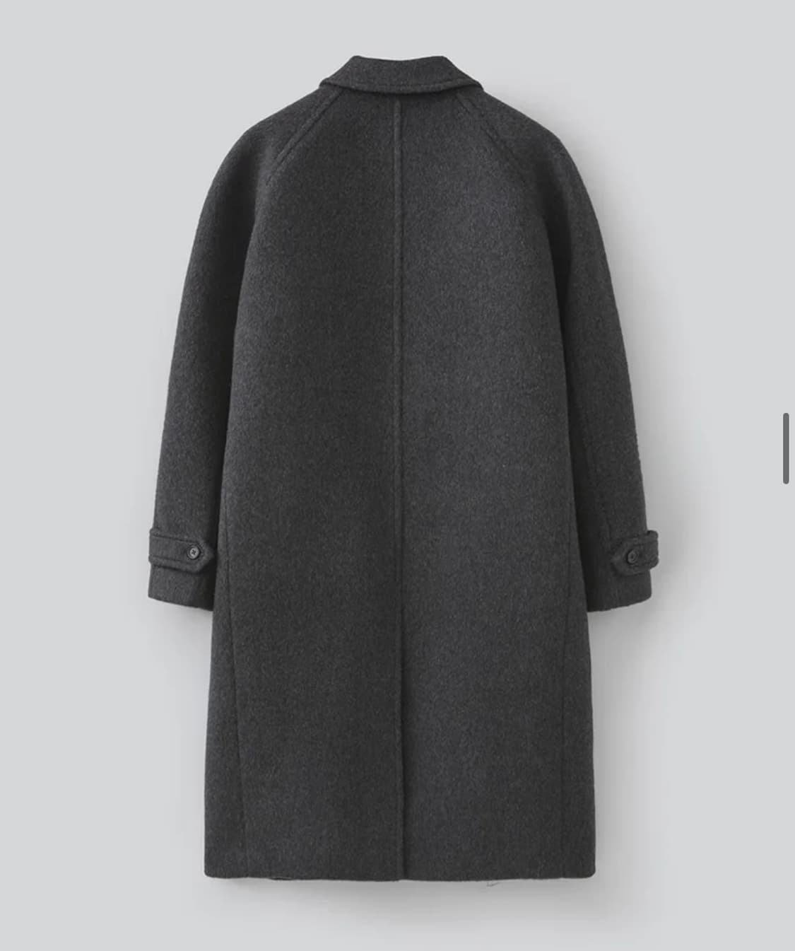 파브레가 울 발마칸 코트 차콜 2사이즈 상품이미지2