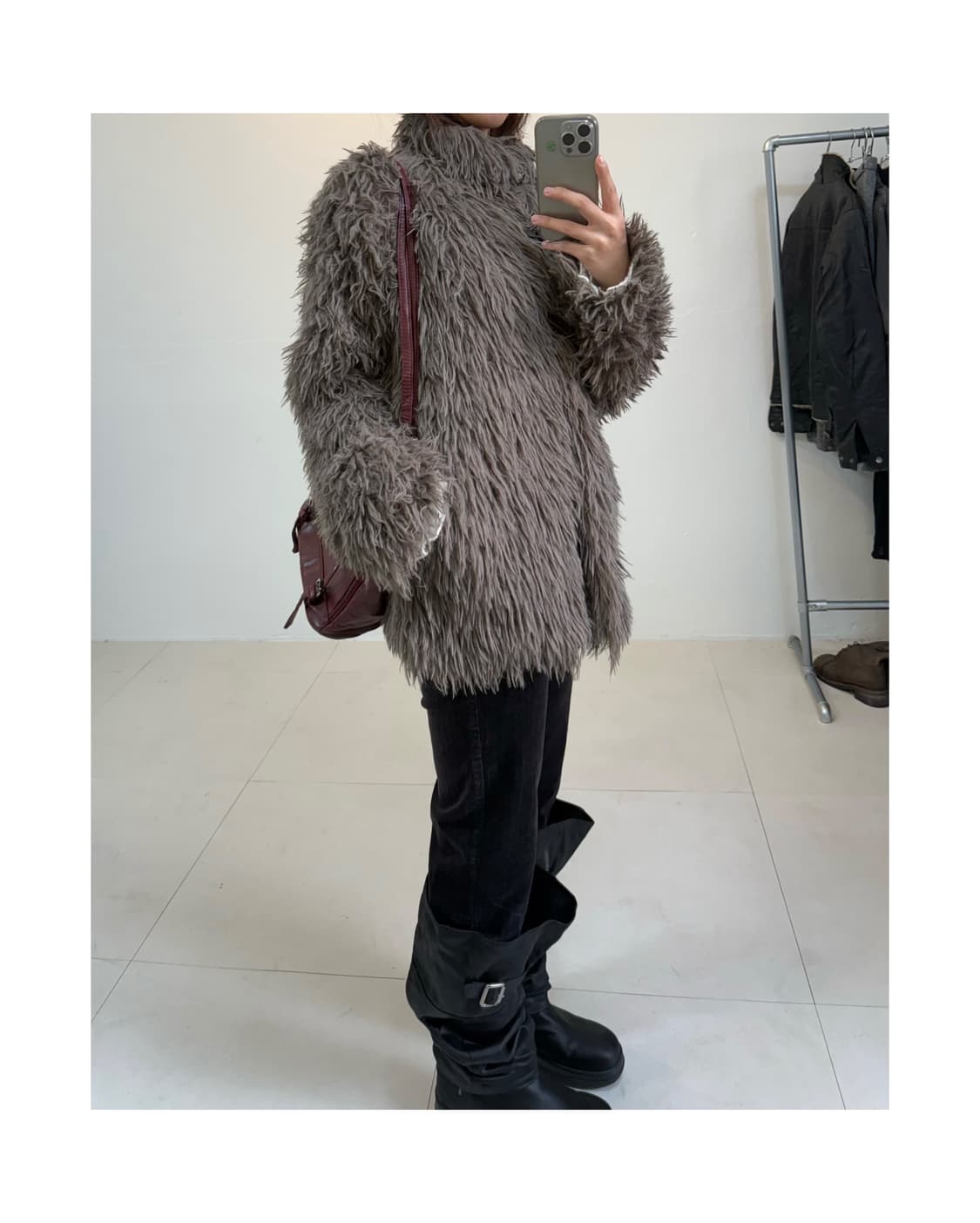 빈티지 헤어리 퍼 자켓 상품이미지2