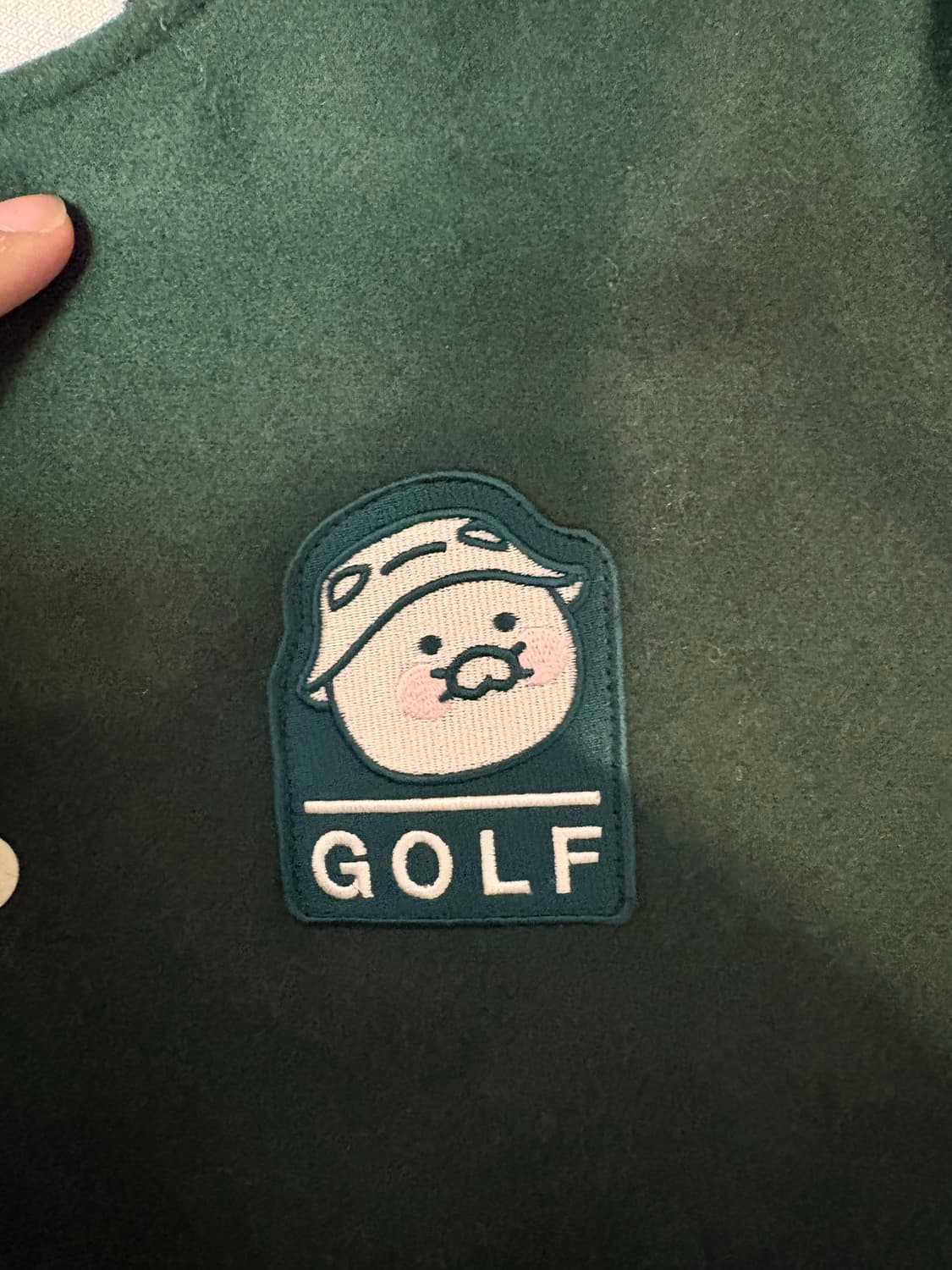 카카오프렌즈 그린 울 바시티 자켓 상품이미지4