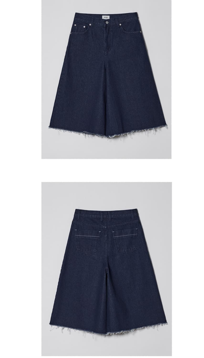 아옵트 버뮤다 s WIDE LONG BERMUDAS JEANS 인디고 상품이미지3