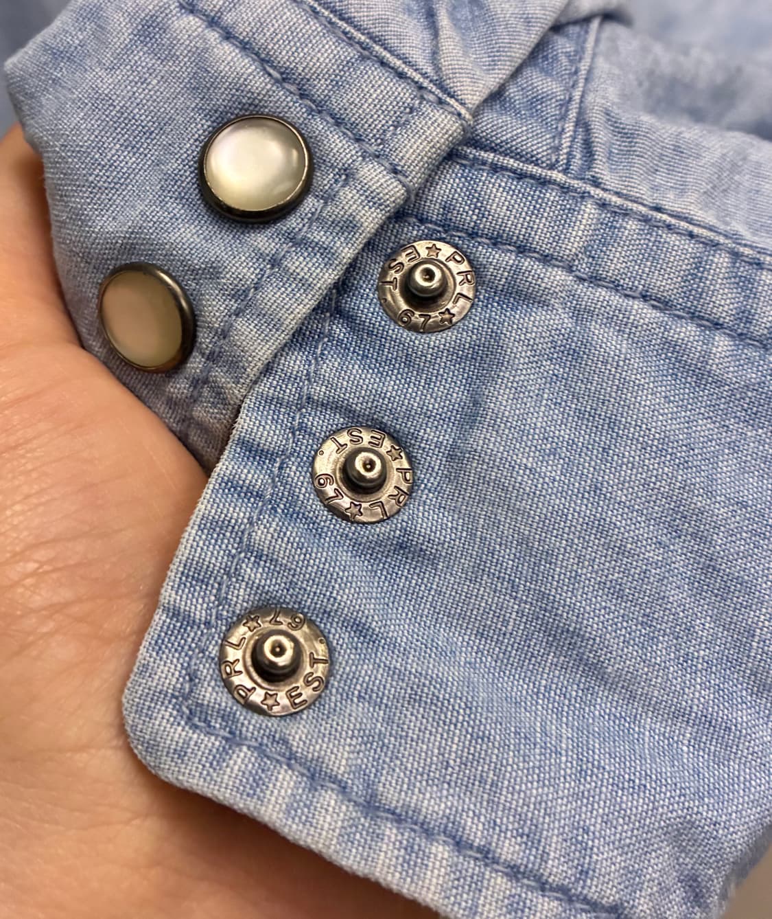 (M/97)POLO 폴로랄프로렌 포켓 데님 웨스턴셔츠 데님셔츠 상품이미지7