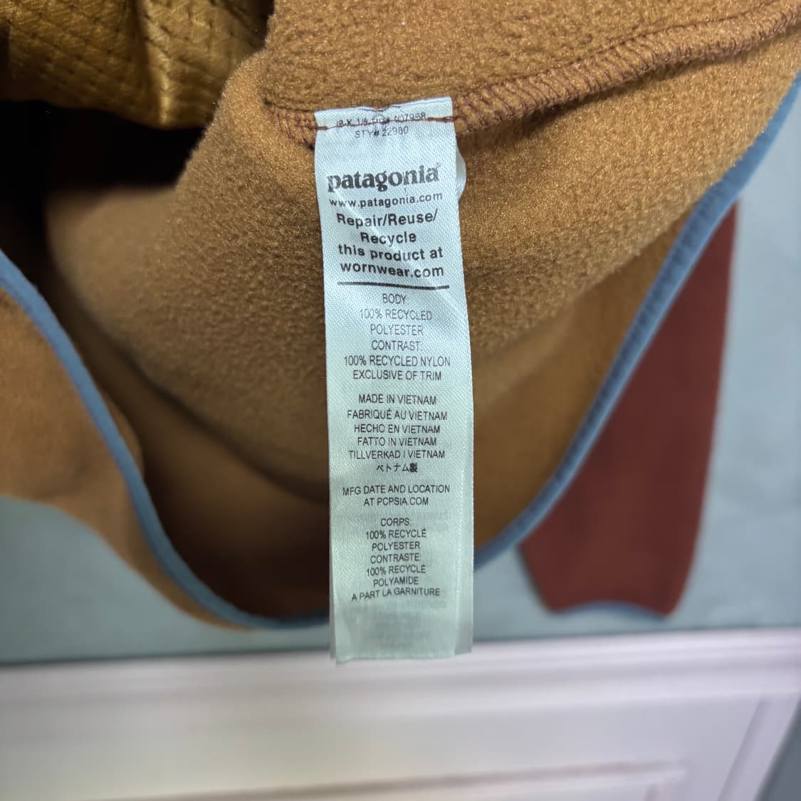 파타고니아 신칠라 플리스 아노락 베어 브라운 상품이미지3