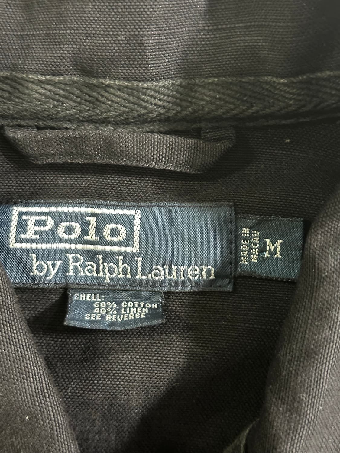 [90s] POLO 코튼 린넨 헌팅 초어 자켓 상품이미지5