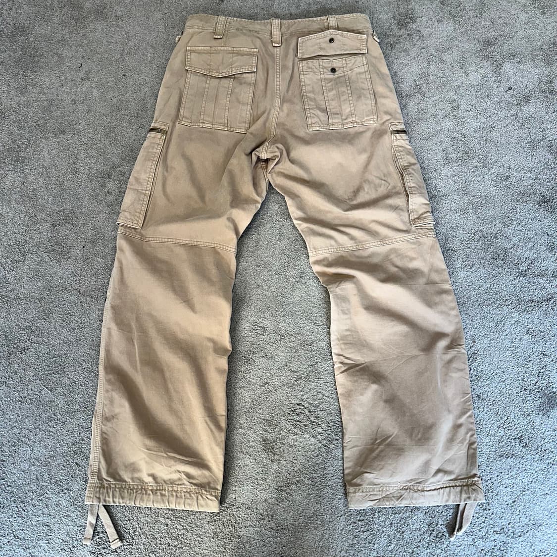 빈티지 베이지 멀티 포켓 카고 팬츠(32) 상품이미지4