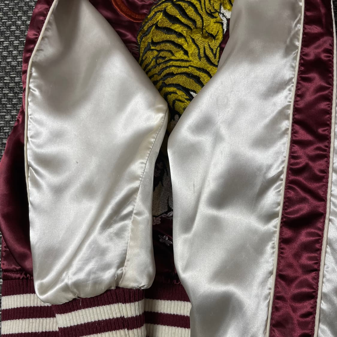 오보로 키즈 레드 타이거 스카쟌 블루종 자켓 S 상품이미지9