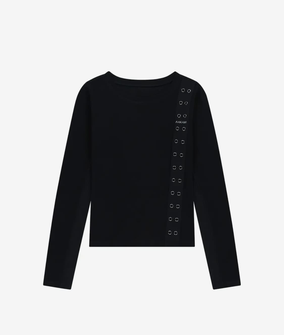 아캄 사이드 아일렛 롱슬리브 블랙 2 사이즈 상품이미지3