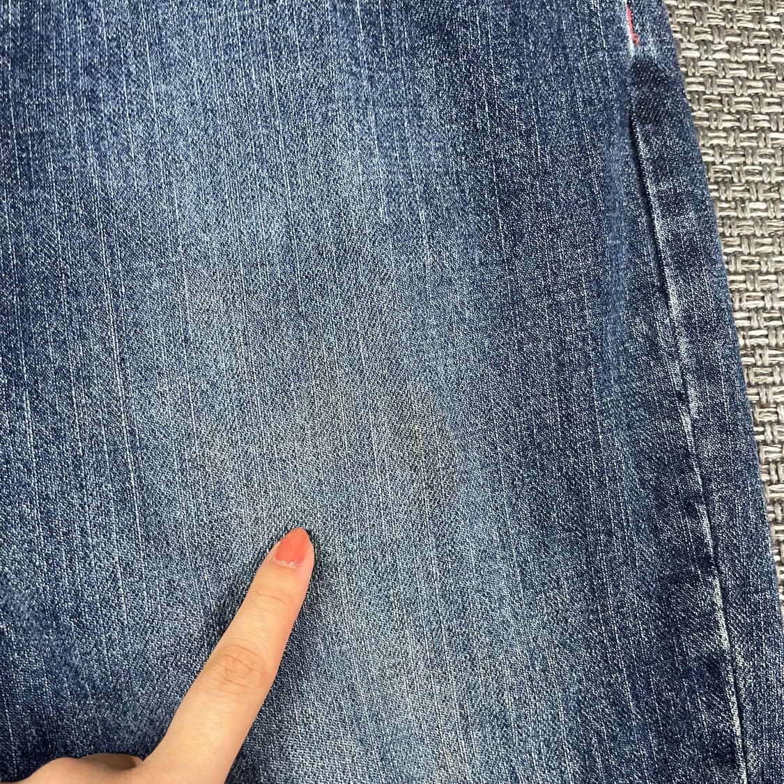 (34) 콜롬비아 백 포켓 포인트 데님 팬츠 10 상품이미지6