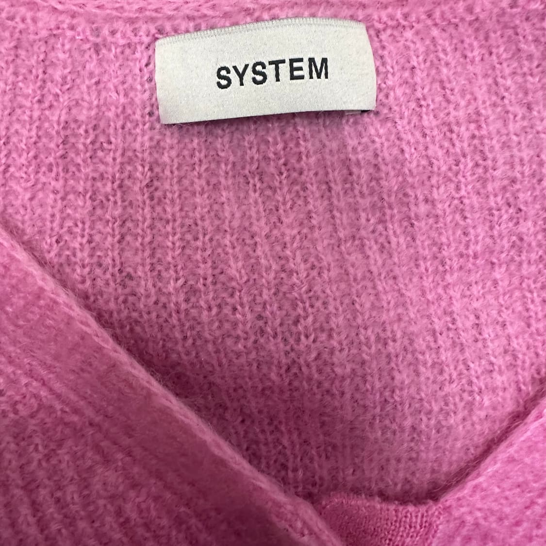 SYSTEM 시스템 한섬 여성 울 니트 가디건 핑크 F 상품이미지4