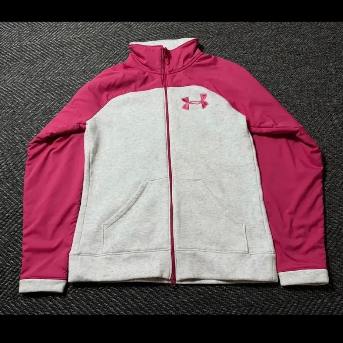 언더아머 핑크/회색 여성 집업 자켓 S 상품이미지1