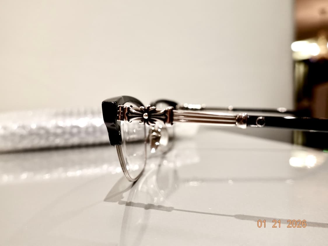 크롬하츠 보넨노이슈어2 블랙/브러쉬드 실버 안경 상품이미지7