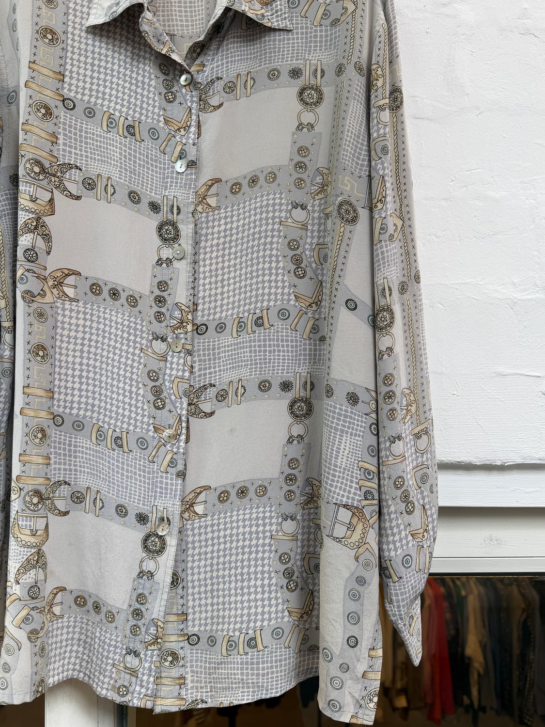 Galliano 갈리아노 이태리 실크 셔츠 L 상품이미지2