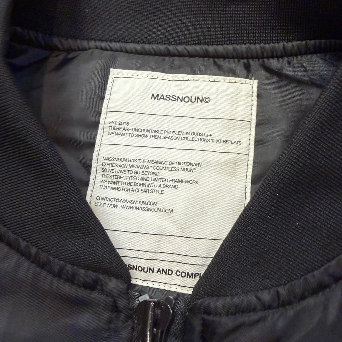 매스노운 오버사이즈 MA-1 항공 점퍼 자켓 상품이미지3