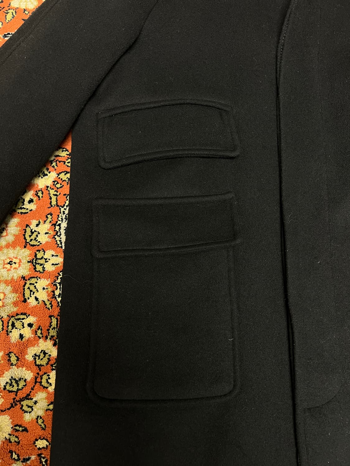 [M] 라퍼지스토어 다크 네이비 발마칸 코트 상품이미지2