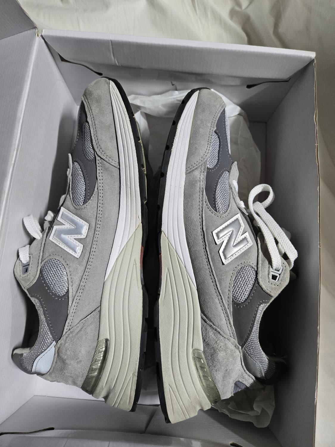 정품 뉴발란스 992 그레이 295. 285~290 스니커즈 상품이미지2